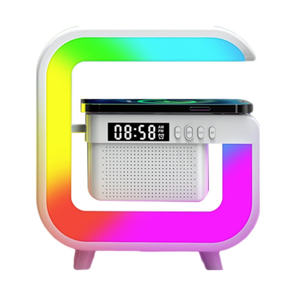 G63 G-Shape LED Wireless Charging Speaker