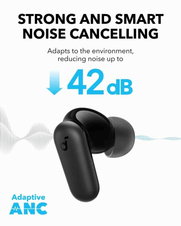 Soundcore R50i NC Earbuds with 42dB Active Noise Cancellation and Premium Sound