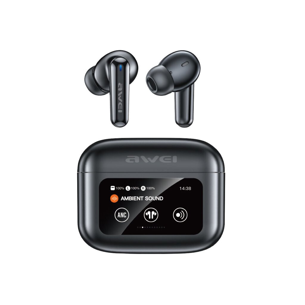 AWEI T56 ANC TWS Earbuds with Display