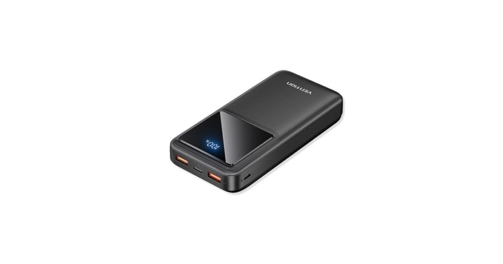 VENTION 20000mAh Power Bank 22.5W LED Display for fast charging and multi-device support