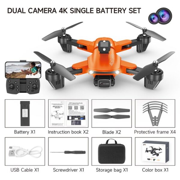 SihuanDar S537 4K Dual Camera Drone with foldable design and 4K camera in flight