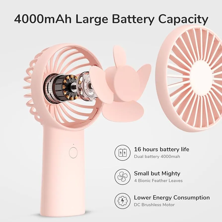 Jisulife FA20X Rechargeable Handheld Fan - Image 2