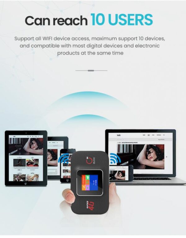 Olax MF982 Wireless 4G LTE Mobile Hotspot Router - Image 2