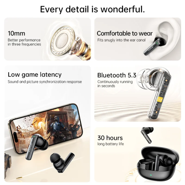 Awei T88 ANC TWS Earbuds - Image 2
