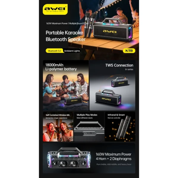 Awei kt8 karaoke speaker price in Bangladesh