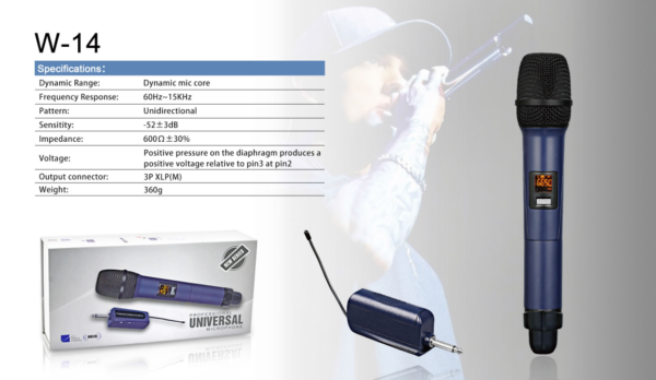 Shengfu W14 UHF Wireless Microphone System - Image 2