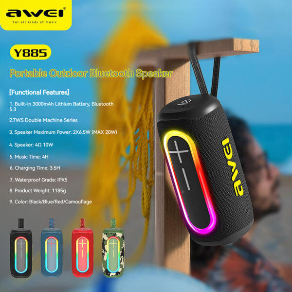 Awei Y885 Bluetooth Speaker - Image 2