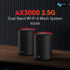 Cudy M3000 AX3000 Dual Band Wi-Fi 6 Mesh Router