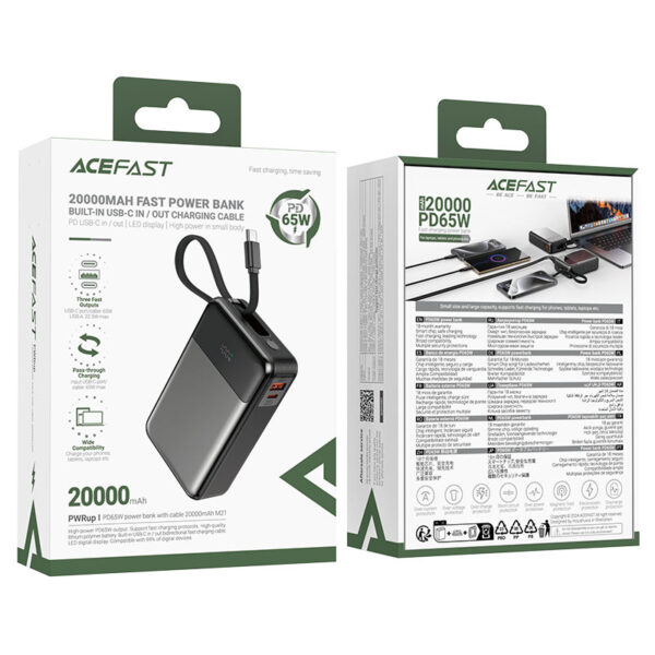 Acefast M21 20000mAh 65w Power Bank - Image 4