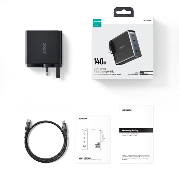 JOYROOM GaN Ultra JR-TCG05 140W 3C1A Fast Charger - Image 4