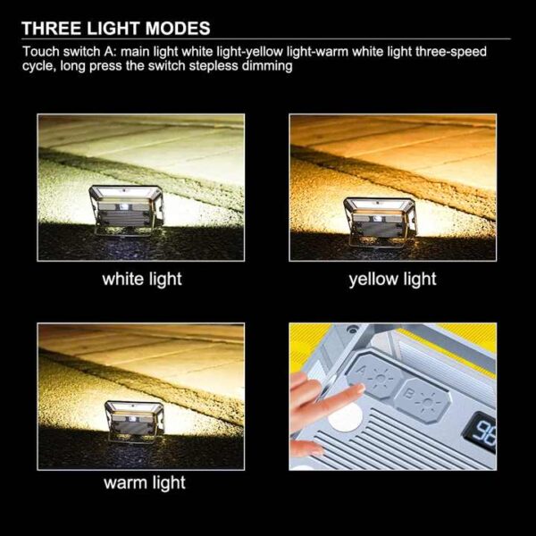 GearUP KXK-686 50W Rechargeable Flood Light