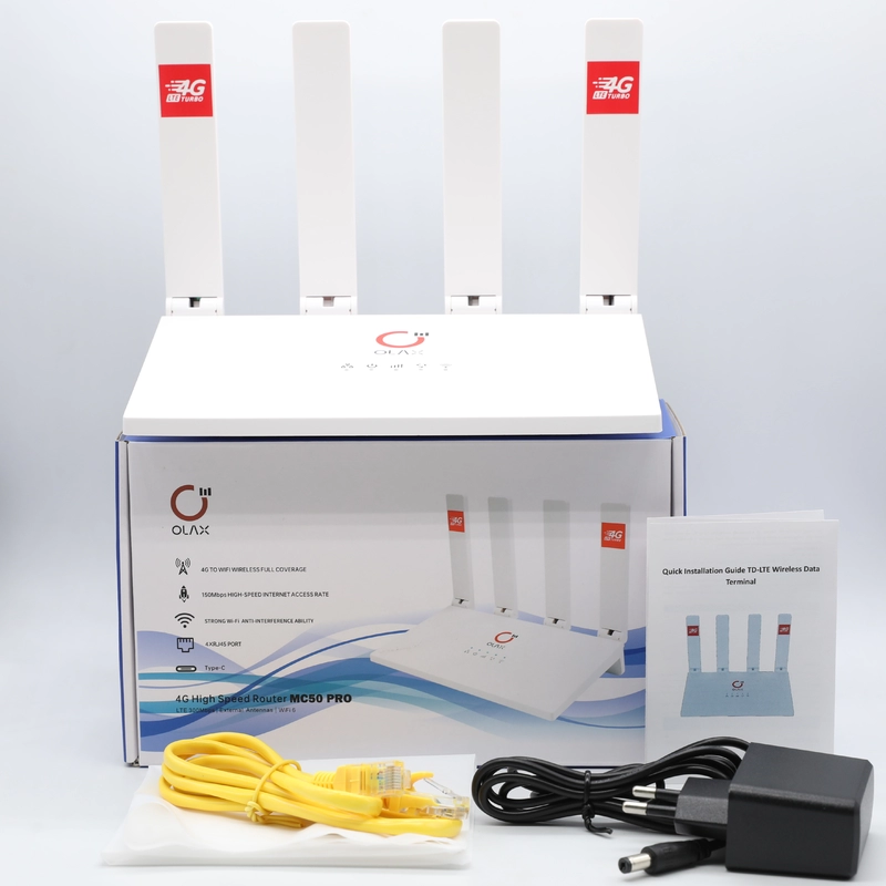 OLAX MC50 Pro 4G LTE CPE Wi‑Fi Router