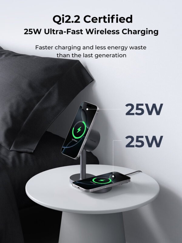 AUKEY MagFusion 2X 2-in-1 Magnetic Wireless Charging Station