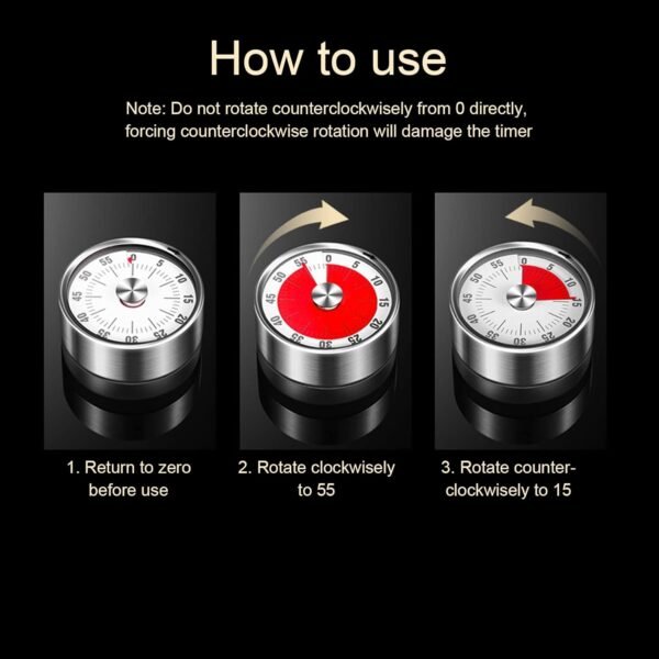 Mechanical Timer Countdown Alarm Clock