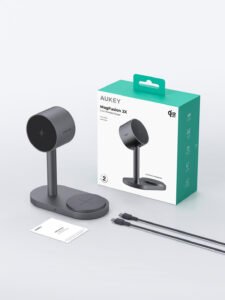 AUKEY MagFusion 2X 2-in-1 Magnetic Wireless Charging Station
