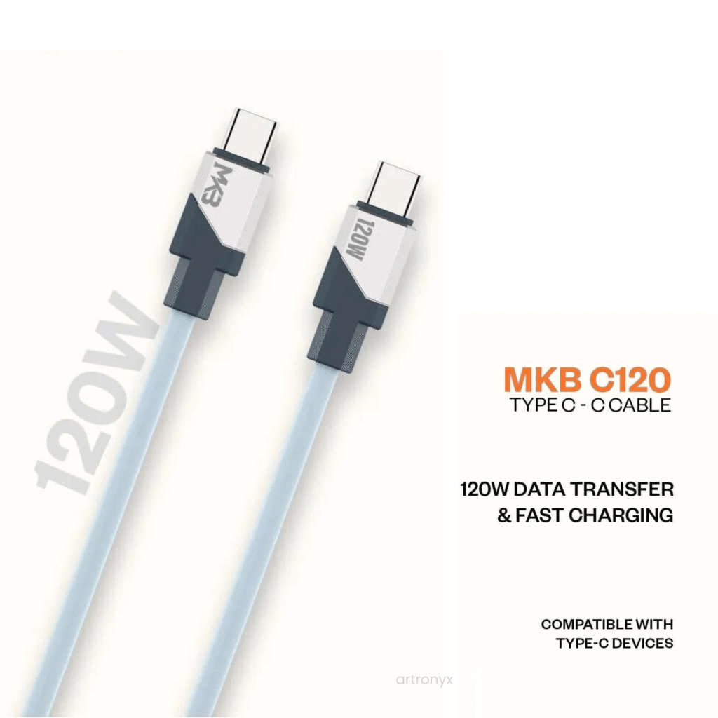 MKB C120 120W Type-C Silicone Data Cable
