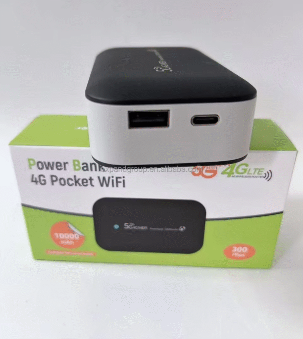 PW100 4G Pocket Router + 10000mAh Power Bank