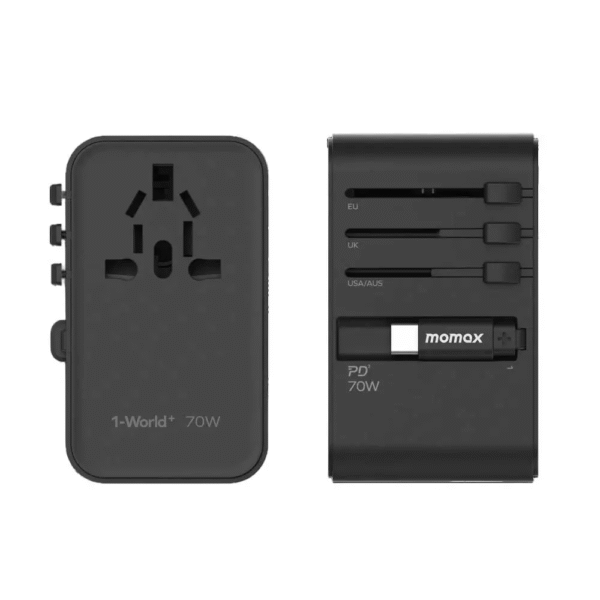 1-World+ 3-Port 70W Travel Charger/Adapter