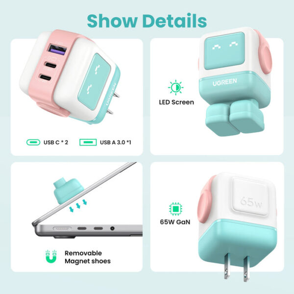 Ugreen CD361 Nexode 65W Cute GaN Charger