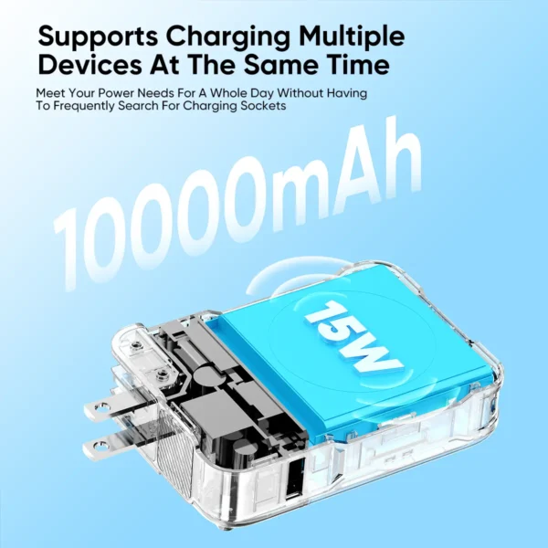 Vidvie PB7023 10000mAh 3IN1 Wireless Charging Power Bank