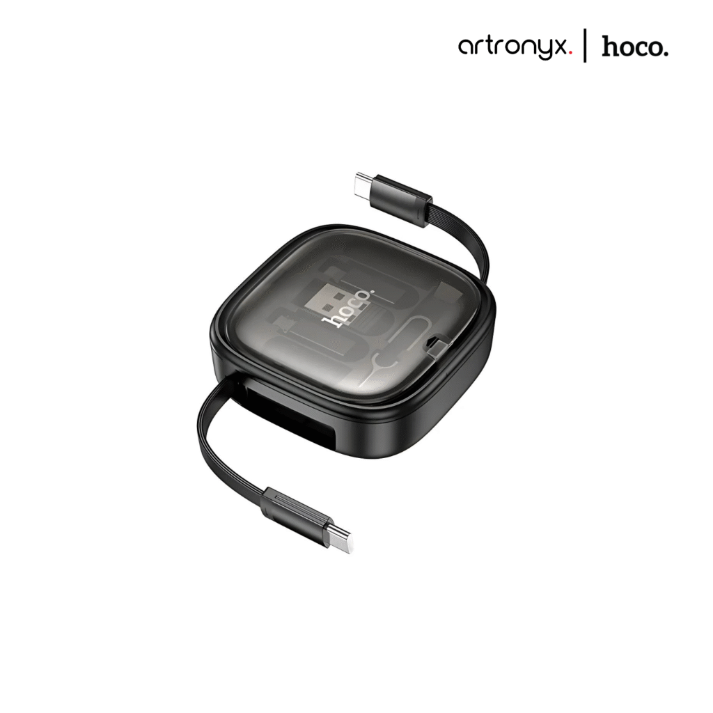 The Hoco U140 Retractable 6-in-1 Fast Charging Cable Set