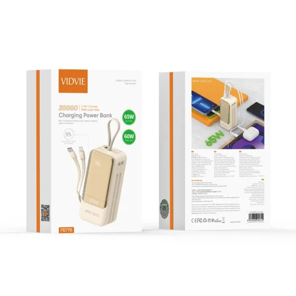 Vidvie 65W Fast Charging Power Bank