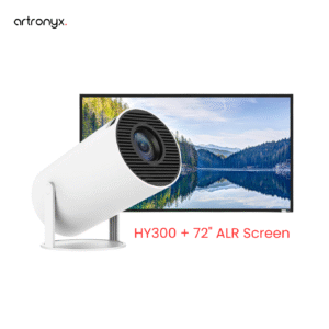 HY300 Projector + ALR Projector Screen