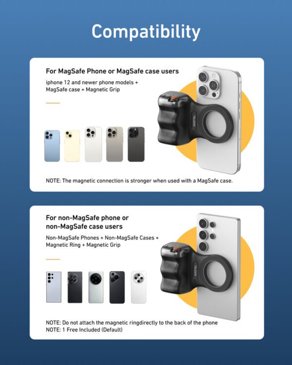 TELESIN Fun Shot Magnetic Grip 2