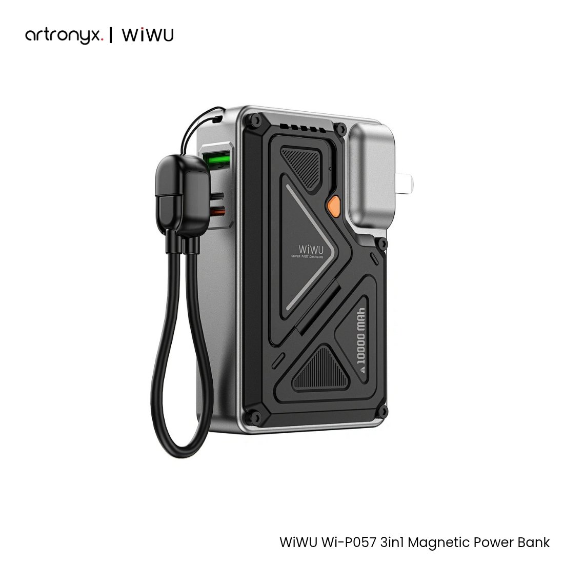 WiWU Wi-P057 3-in-1 Magnetic Power Bank