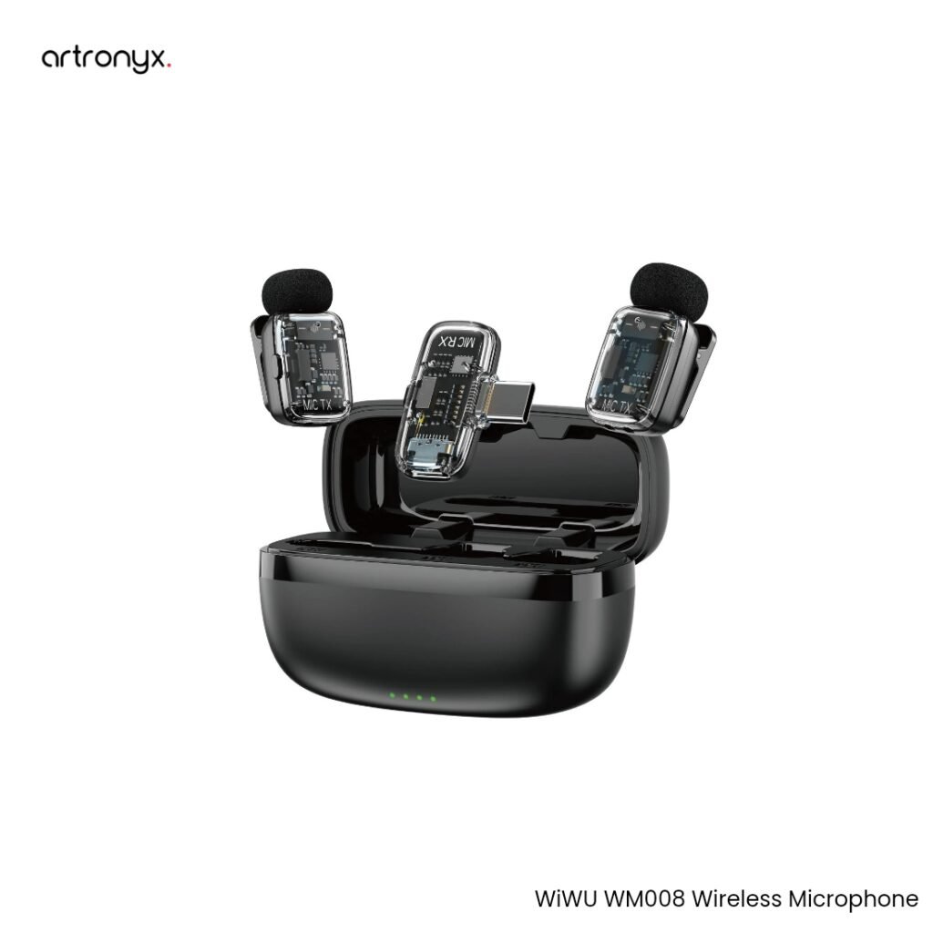 WiWU Wi-WM008 Dual Wireless Lavalier Microphone