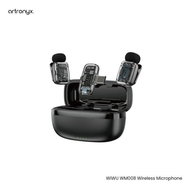 WiWU Wi-WM008 Dual Wireless Lavalier Microphone