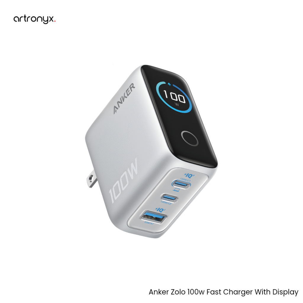 Anker B121B 100W GaN Charger with Smart Display