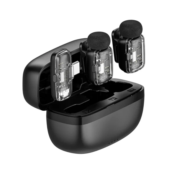 WiWU Wi-WM008 Dual Wireless Lavalier Microphone