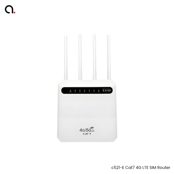 C521-E 4G Wireless SIM Router – High-Speed Internet with Battery Backup
