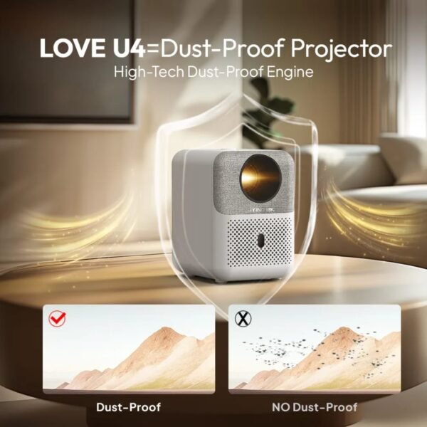 BYINTEK LOVE U4 Smart Android Projector price in BD
