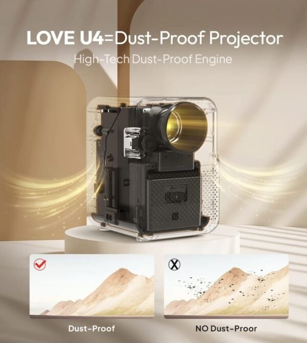 BYINTEK LOVE U4 Smart Android Projector price in BD