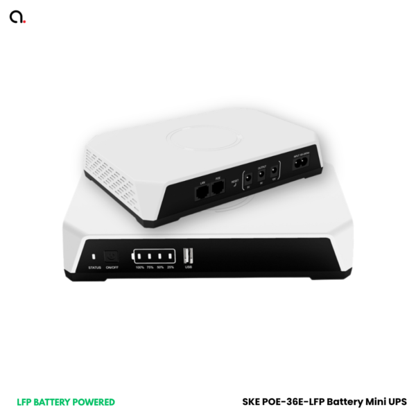 SKE POE-36E-LFP Mini DC UPS 20000mAh 36W for router