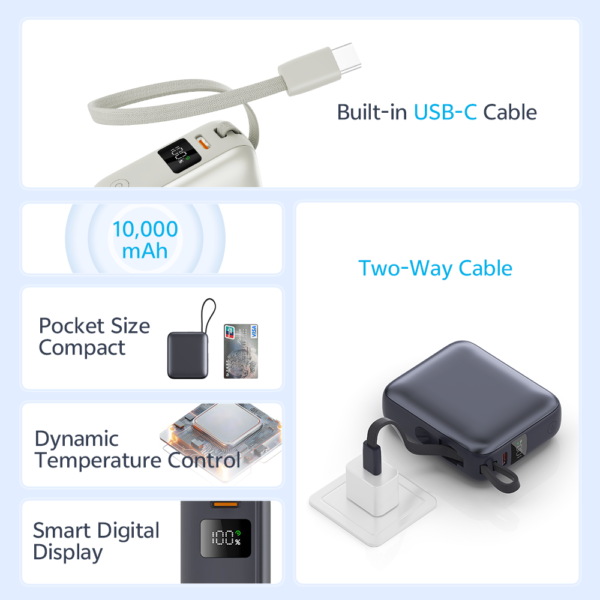 QCY PB10C 10000mAh 35W Power Bank