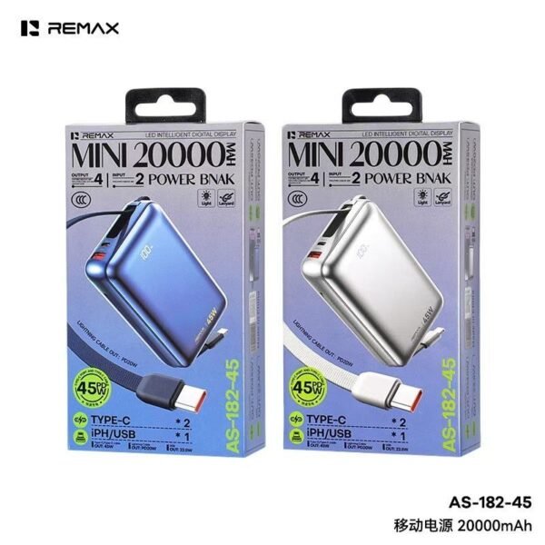 REMAX AS-182 20000mAh 45W Fast Power Bank
