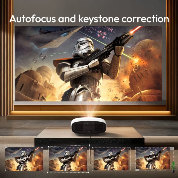 VEVSHAO A22 1000ANSI Smart Android Projector