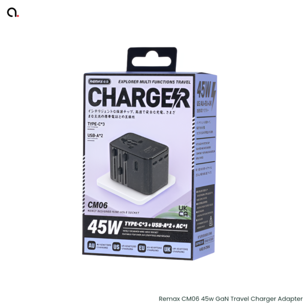 artronyx Remax CM06 45w GaN Travel Charger Adapter