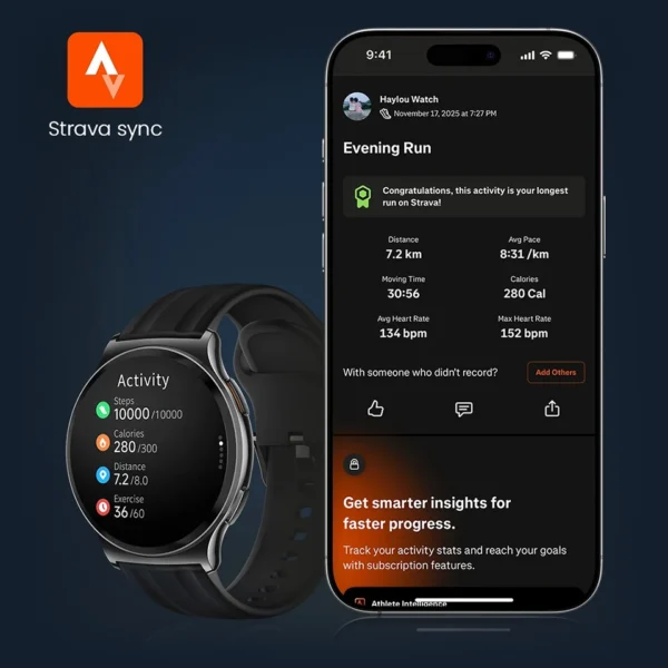 HAYLOU Solar Lite 2 Smart Watch strava