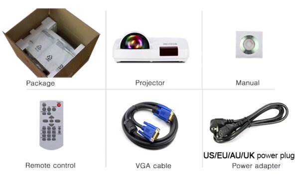 BYINTEK C500WST Ultra Short Throw 3LCD Projector