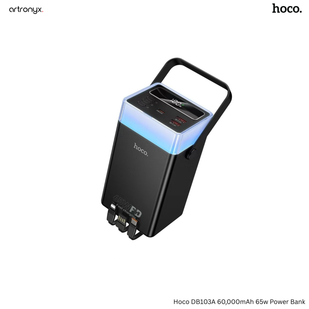 Hoco DB103A 60000mAh 65W Power Bank in Bangladesh at ARTRONYX