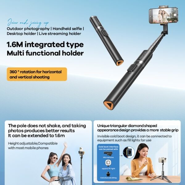 REMAX P70 Extendable Selfie Stick Tripod