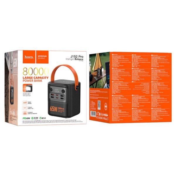 Hoco J152 Pro 80000mAh 65W PD Power Bank