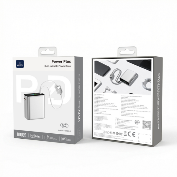 WiWU Power Plus T203ALF 10,000mAh Power Bank
