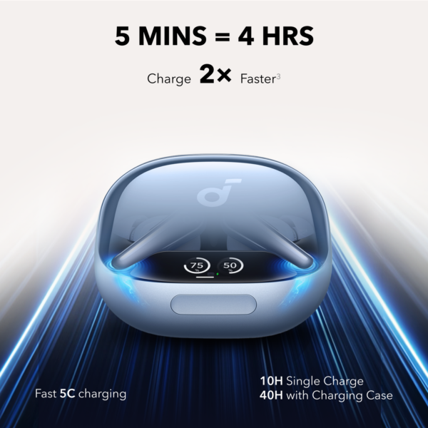 Anker Soundcore Liberty 4 Pro ANC TWS Earbuds charging