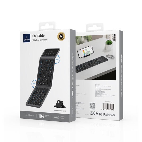 WiWU FMK-05 Tri-Fold Foldable Wireless Keyboard