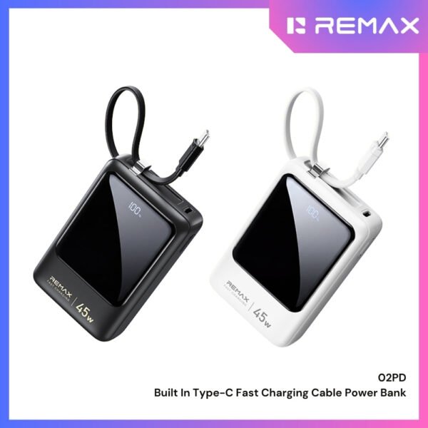 Remax 02PD 45W Fast Charging Power Bank 20,000mAh